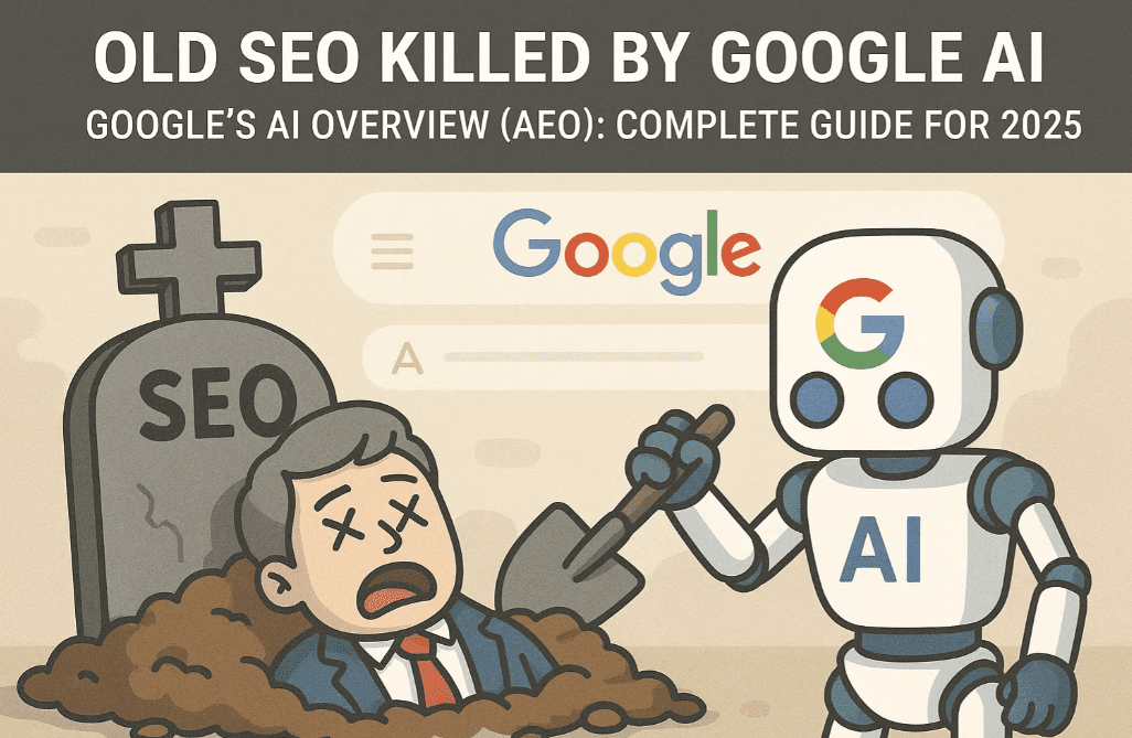 Old SEO Killed by Google AI Mode - Google’s AI Overview (AEO): Complete Guide for 2025
