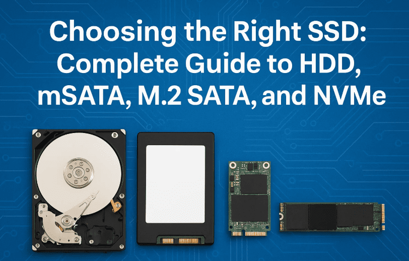 Understanding HDD, SSD, mSATA, M.2 SATA & M.2 NVMe: Which Storage Drive Should You Choose?