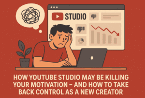 How YouTube Studio May Be Killing Your Motivation – And How to Take Back Control as a New Creator
