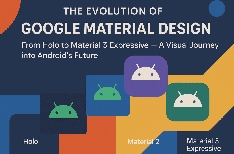 The Evolution of Google Material Design: From Holo to Material 3 Expressive — A Visual Journey into Android’s Future