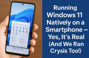 Running Windows 11 Natively on a Smartphone — Yes, It’s Real (And We Ran Crysis Too!)