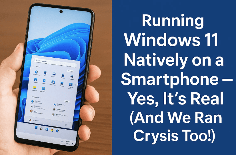 Running Windows 11 Natively on a Smartphone — Yes, It’s Real (And We Ran Crysis Too!)