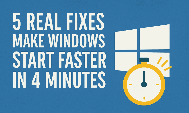 5 Real Fixes Make Windows Start Faster In 4 Minutes
