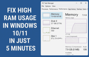 Fix High RAM Usage in Windows 10/11 in Just 5 Minutes
