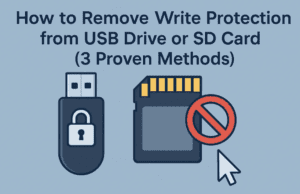 How to Remove Write Protection from USB Drive or SD Card (3 Proven Methods)