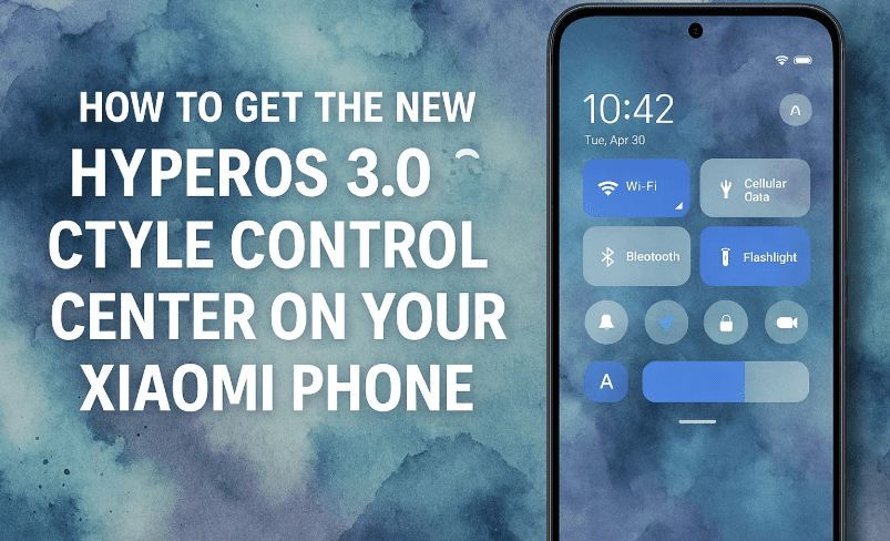 How to Get the New HyperOS 3.0 Style Control Center on Your Xiaomi Phone (Theme: Crying Verse)