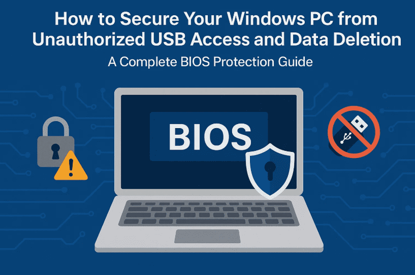 How to Secure Your Windows PC from Unauthorized USB Access and Data Deletion – A Complete BIOS Protection Guide