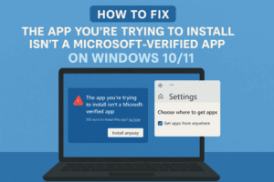 How to Fix “The App You’re Trying to Install Isn’t a Microsoft-Verified App” on Windows 10/11