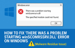 How to Fix “There Was a Problem Starting winScomrssrv.dll” Error on Windows (Malware Residue Issue)