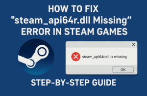 How to Fix “steam_api64r.dll Missing” Error in Steam Games (Step-by-Step Guide)
