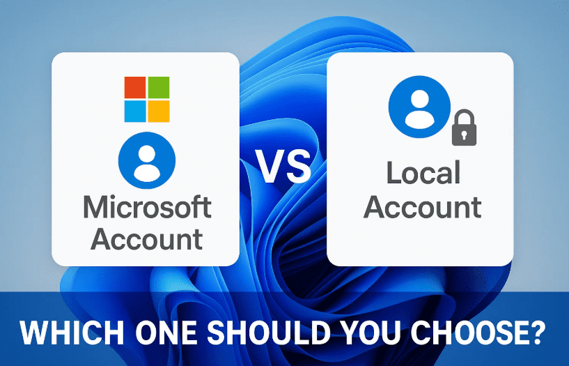 Microsoft Account vs Local Account on Windows 11 – Which One Should You Choose?