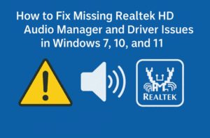 How to Fix Missing Realtek HD Audio Manager and Driver Issues in Windows 7, 10, and 11A