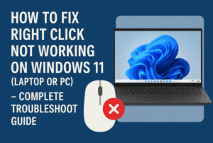 How to Fix Right Click Not Working on Windows 11 (Laptop or PC) – Complete Troubleshooting Guide