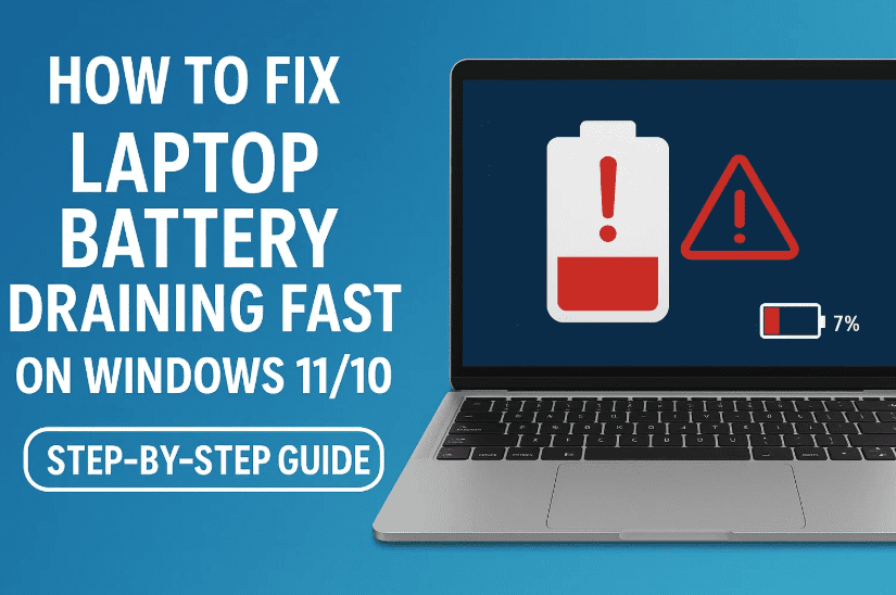 How to Fix Laptop Battery Draining Fast on Windows 11/10 — Step-by-Step Guide