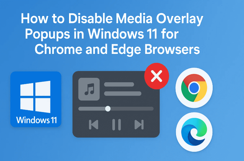How to Disable Media Overlay Popups in Windows 11 for Chrome and Edge Browsers