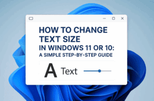 How to Change Text Size in Windows 11 or 10: A Simple Step-by-Step Guide