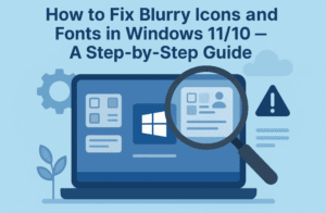 How to Fix Blurry Icons and Fonts in Windows 11/10 – A Step-by-Step Guide