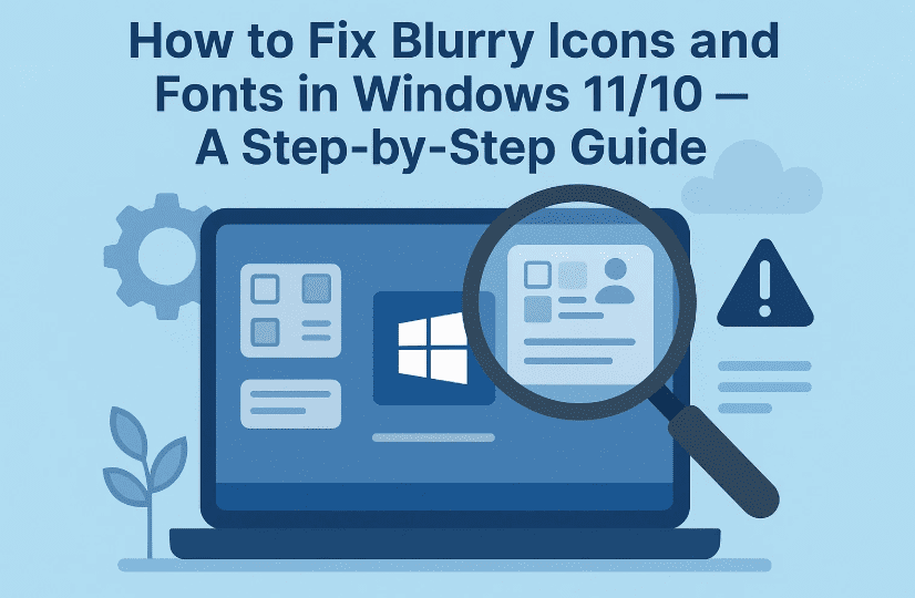 How to Fix Blurry Icons and Fonts in Windows 11/10 – A Step-by-Step Guide