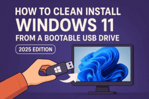 How to Clean Install Windows 11 from a Bootable USB Drive (2025 Edition)