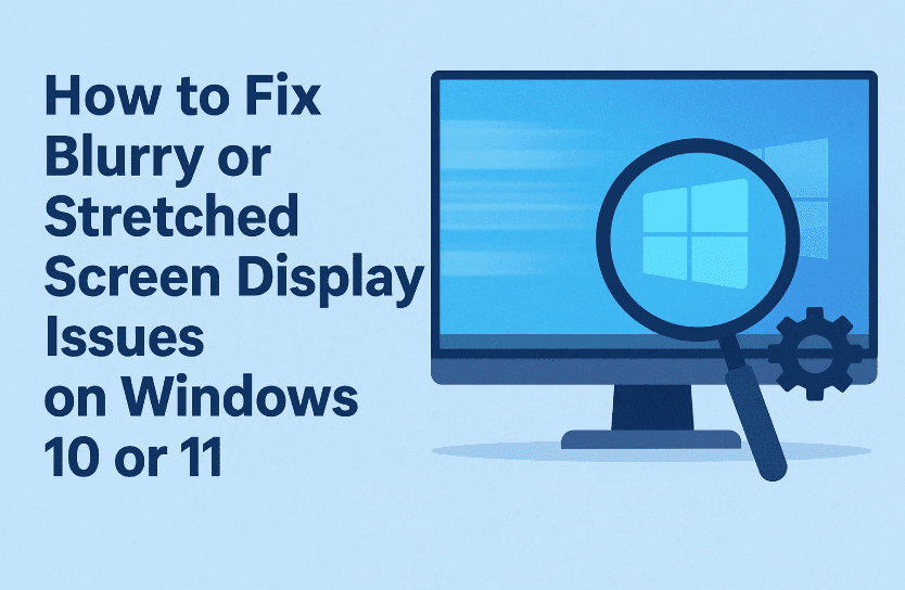 How to Fix Blurry or Stretched Screen Display Issues on Windows 10 or 11