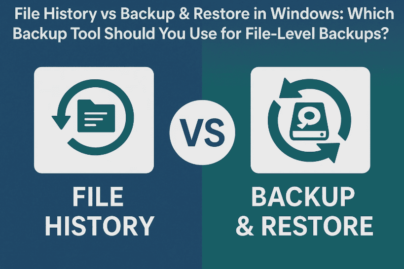 File History vs Backup & Restore in Windows: Which Backup Tool Should You Use for File-Level Backups?