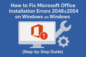 How to Fix Microsoft Office Couldn't Install Errors: Code 0-2048 (0) & 0-2054 (0)