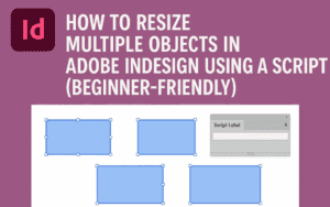 📐 How to Resize Multiple Objects in Adobe InDesign Using a Script (Beginner-Friendly)
