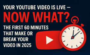 Your YouTube Video is Live – Now What? The First 60 Minutes That Make or Break Your Video in 2025