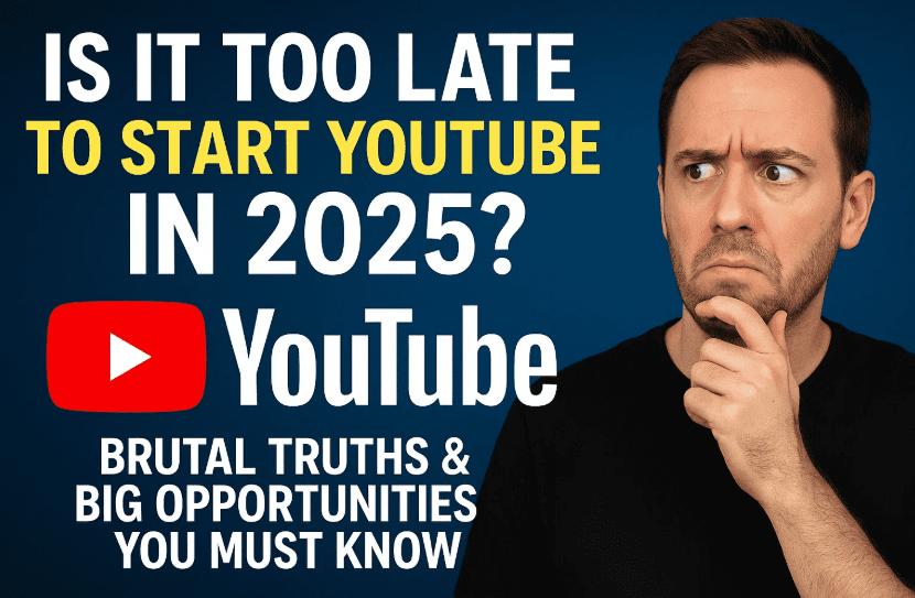 Is it too late to start YouTube in 2025? Brutal Truths & Big Opportunities You Must Know 