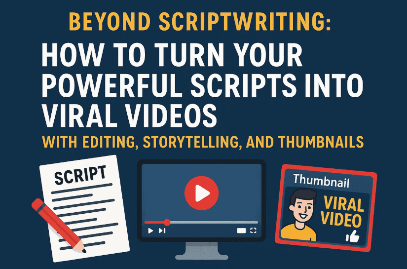 Beyond Scriptwriting: How to Turn Your Powerful Scripts into Viral Videos with Editing, Storytelling, and Thumbnails