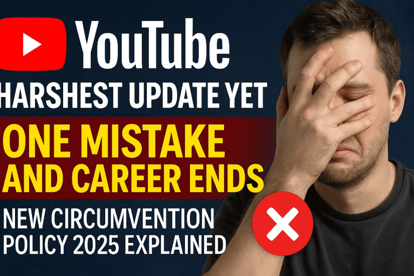 YouTube’s Harshest Update Yet - One Mistake and Carrier Ends: New Circumvention Policy 2025 Explained
