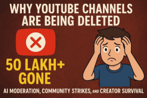 Why YouTube Channels Are Being Deleted | 50 Lakh+ Gone | AI Moderation, Community Strikes, and Creator Survival
