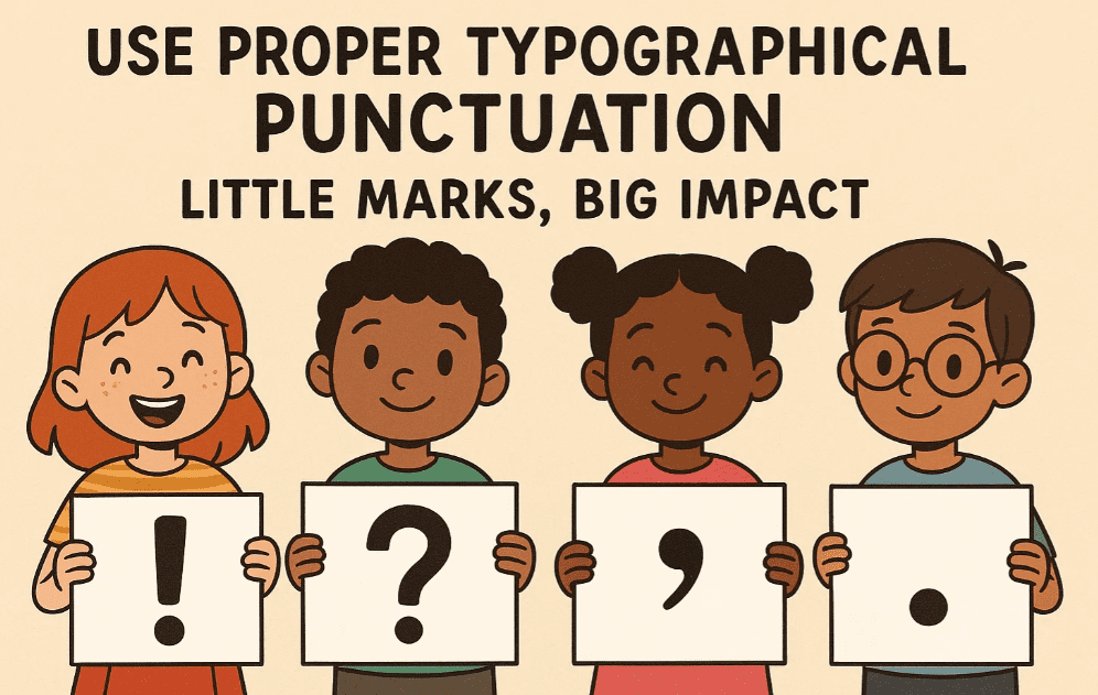 Use Proper Typographical Punctuation – Little Marks, Big Impact
