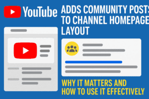 YouTube Adds Community Posts to Channel Homepage Layout — Why It Matters and How to Use It Effectively