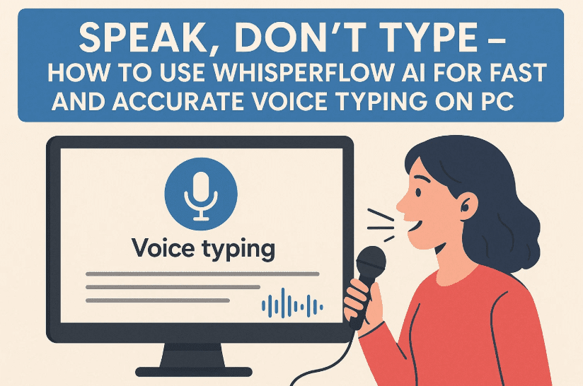 Speak, Don’t Type – How to Use Whisperflow AI for Fast and Accurate Voice Typing on PC