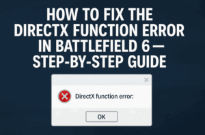 How to Fix the DirectX Function Error in Battlefield 6 — Step-by-Step Guide