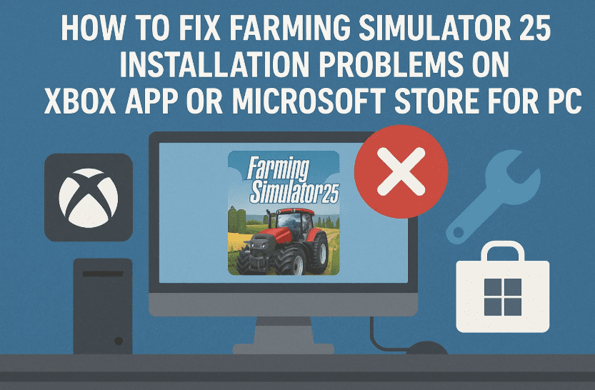 How to Fix Farming Simulator 25 Installation Problems on Xbox App or Microsoft Store for PC