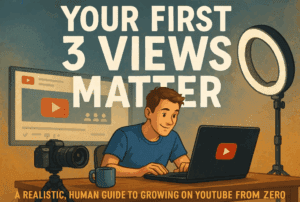 Why Your First 3 Views Matter: A Realistic, Human Guide to Growing on YouTube from Zero