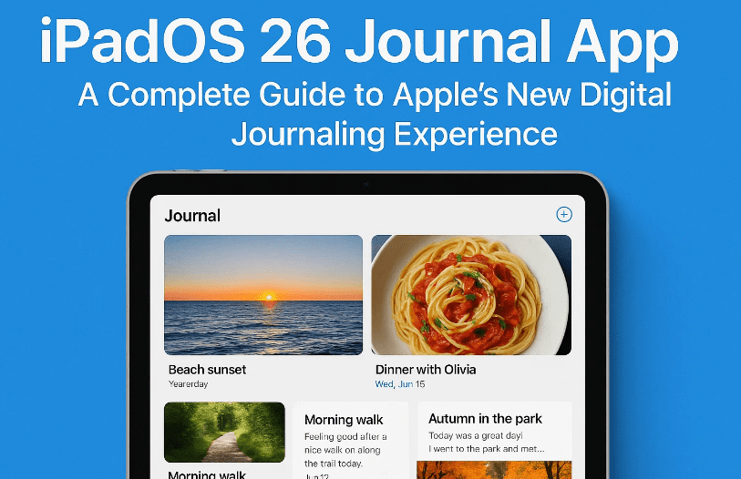 📖 iPadOS 26 Journal App: A Complete Guide to Apple’s New Digital Journaling Experience