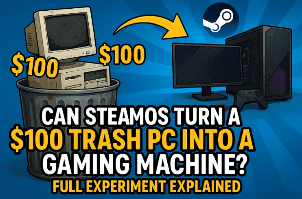 Can SteamOS Turn a $100 Trash PC Into a Gaming Machine? Full Experiment Explained