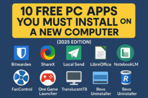 🖥️ 10 Free PC Apps You Must Install on a New Computer (2025 Edition)