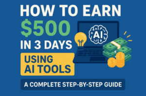 🚀 How to Earn $500 in 3 Days Using AI Tools: A Complete Step-by-Step Guide