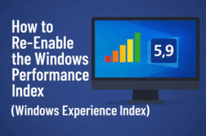 🖥️ How to Re-Enable the Windows Performance Index (Windows Experience Index)