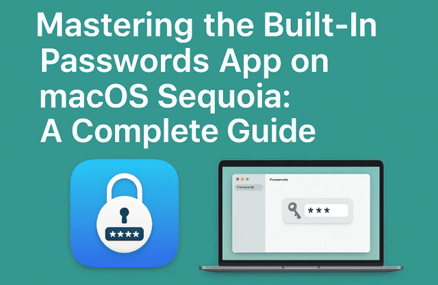 🔐 Mastering the Built-In Passwords App on macOS Sequoia: A Complete Guide