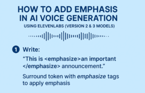How to Add Emphasis in AI Voice Generation Using ElevenLabs (Version 2 & 3 Models)