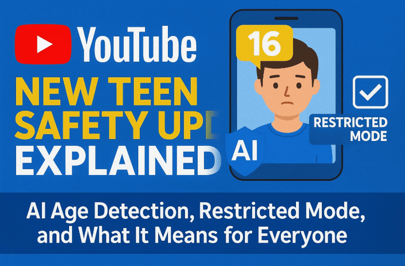 YouTube's New Teen Safety Update Explained: AI Age Detection, Restricted Mode, and What It Means for Everyone