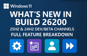 What’s New in Windows 11 Build 26200.5722 (25H2 & 24H2 Dev/Beta Channels): Full Feature Breakdown