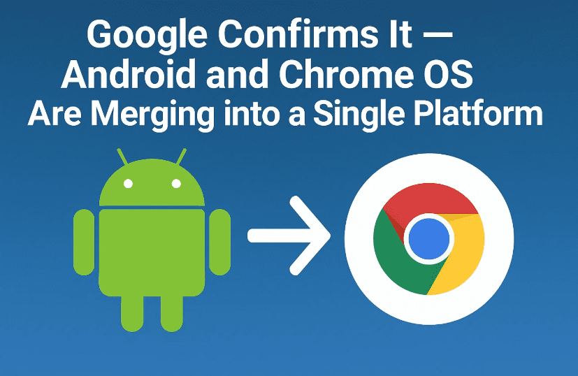 Google Confirms It — Android and Chrome OS Are Merging into a Single Platform