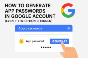 How to Generate App Passwords in Google Account (Even If the Option Is Hidden)