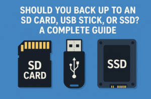 💾 Should You Back Up to an SD Card, USB Stick, or SSD? A Complete Guide